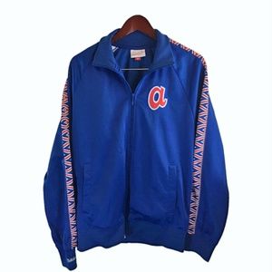 Mitchell & Mess Track Jacket Atlanta Braves Size M